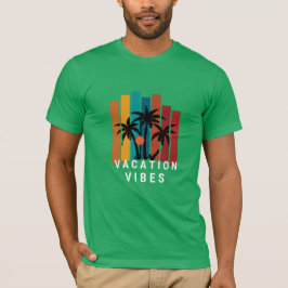 Camiseta Vacation Vibes moderno gráfico magnético elegante