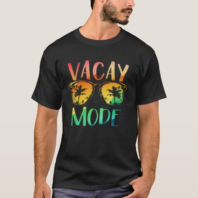 Camiseta Vacay Mode Retro Vacation Summer Cruise Holiday Va (Frente)