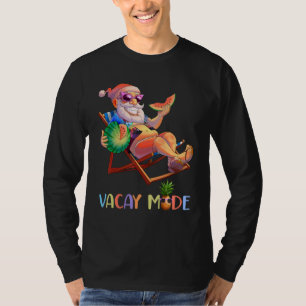 Camiseta Vacay Mode Santa Claus Natal Em Julho No Havaí