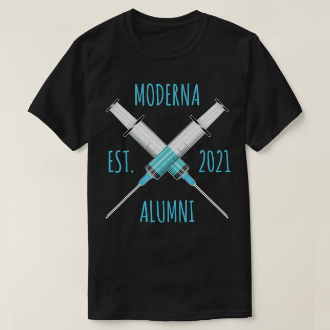 Camiseta Vacina Contra O Funny Alumni No Est Moderno 2021  (Frente do Design)