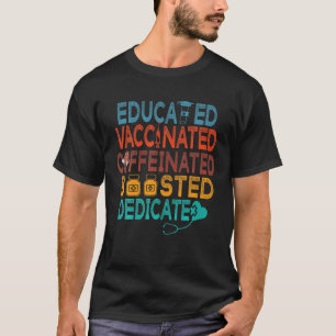 Camiseta Vacina Plenamente Vacinada E Enriquecida Engraçad