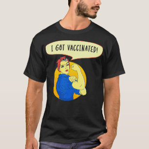 Camiseta Vacina Pró Vacinada Rosie O Arivômetro Que Recebi