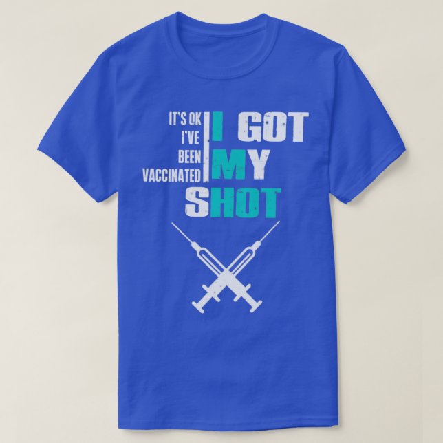 Camiseta vacina viva vacinada (Frente do Design)