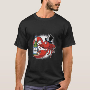 Camiseta Vacinação de praia da cerveja Bebendo de lagosta A