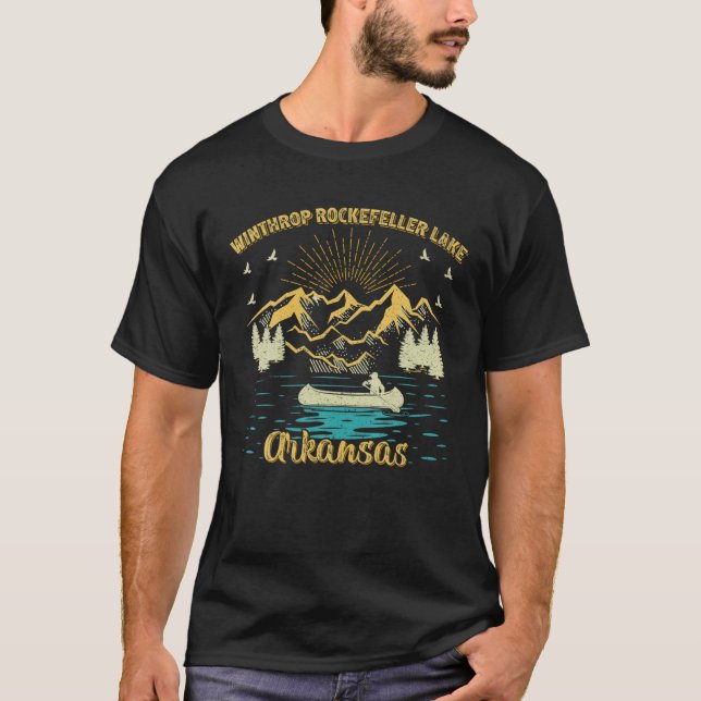 Camiseta Vacinação de Verão Retro Arkansas Winthrop Rockefe (Frente)