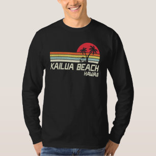 Camiseta Vacinação de Verão Vintage Hawaii Kailua Beach