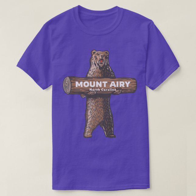 Camiseta Vacinação do Urso de Produção do Monte Airy North  (Frente do Design)
