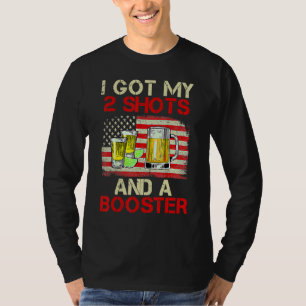 Camiseta Vacinação Engraçada Eu Tenho Meus Dois Sapatos E U