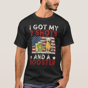 Camiseta Vacinação Engraçada Eu Tenho Meus Dois Sapatos E U