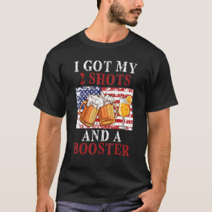 Camiseta Vacinação Engraçada Eu Tenho Meus Dois Sapatos E U