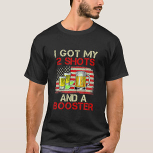 Camiseta Vacinação Engraçada Eu Tenho Meus Dois Sapatos E U