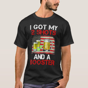 Camiseta Vacinação Engraçada Eu Tenho Meus Dois Sapatos E U