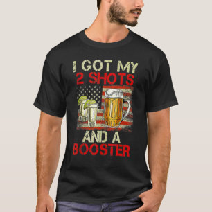 Camiseta Vacinação Eu Tenho Meus Dois Sapatos E Uma Bebida