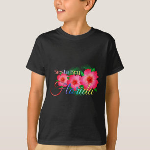 Camiseta Vacinação Familiar de Flores Tropicais Siesta Key