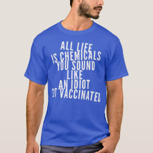 Camiseta Vacinação Funny Vacinada Contra Vacina De Apoio À