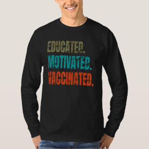 Camiseta Vacinação Pró-Vacinada Motivada Educada