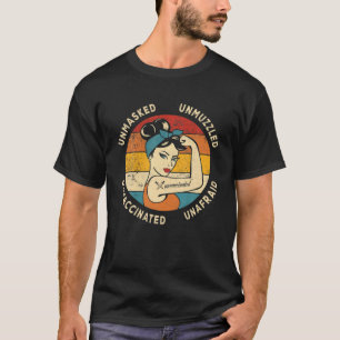 Camiseta Vacinação sem medo não mascarada, não-mascarad