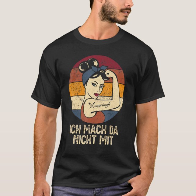 Camiseta Vacinação Ungeimmung No Danke Ich Mach Da Nicht (Frente)