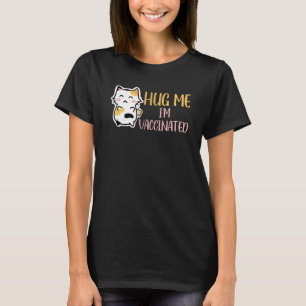 Camiseta Vacinação Vacinada Pro Vax Cute Cat