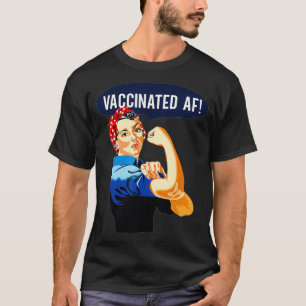 Camiseta Vacinada AF Pro Vacina Vacinada Rosie O Ri