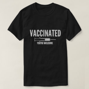 Camiseta Vacinado, Camisa engraçada da Vacina