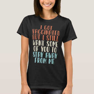 Camiseta Vacinado Humor de Vacina Piada Distanciamento Soci