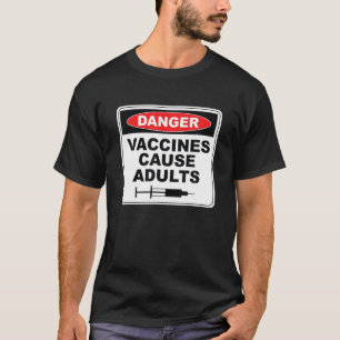 Camiseta Vacinas Causam Adultos Engraçado Pro Vacinação