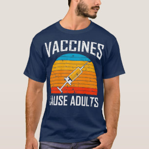 Camiseta Vacinas Causam Adultos VacinadosMédicosPolíticos