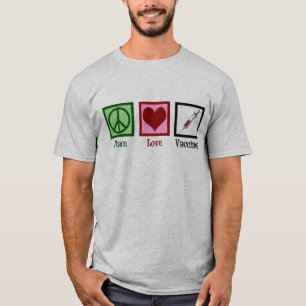 Camiseta Vacinas de Amor pela Paz