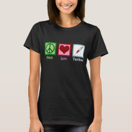 Camiseta Vacinas De Amor Pela Paz Pro Vacinação