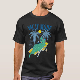 Camiseta Vacinas De Modo Vacante Crianças T rex Dinossauro 