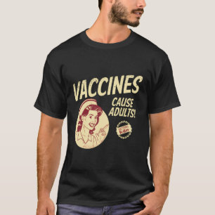 Camiseta Vacinas Funny Pro Vacinam Causa Adultos