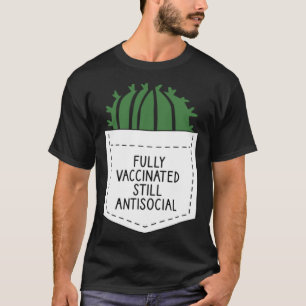 CAMISETA VACINATO DE CACTO ANTISOCIAL INTEIRAMENTE VACINADO