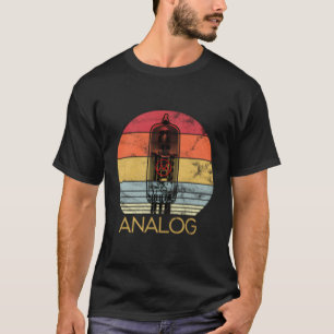 Camiseta Vácuo Tubo Analógico Válvula De Áudio Amp Hi Fi Ou