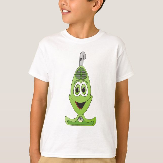 Camiseta Vacuum Cartoon Verde (Frente)
