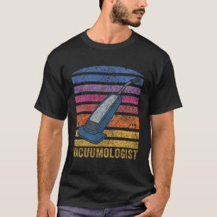 Camiseta Vacuum Cleaner Vacuumologista Homens Mulheres Retr