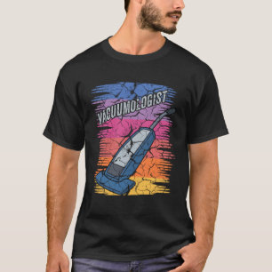 Camiseta Vacuum Cleaner Vacuumologista Homens Mulheres Retr