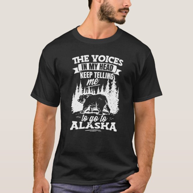 Camiseta Vaga de Alaskan Wilderness no Alasca (Frente)