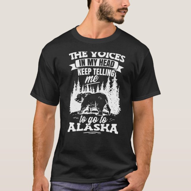 Camiseta Vaga de Alaskan Wilderness no Alasca (Frente)