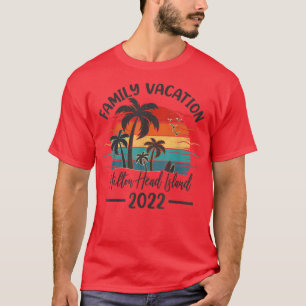 Camiseta Vaga Familiar Da Retro Vintage 2022 Hilton Head Is