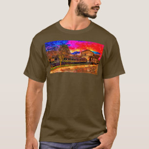 Camiseta Vagão de passageiros da linha costeira de bordo pr
