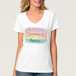 Camiseta Vagas de praia em pastel