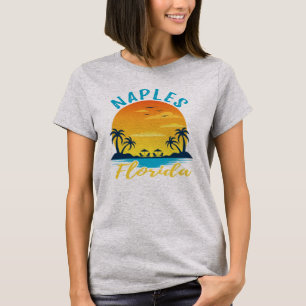 Camiseta Vagas de Retrô Sunset em Nápoles, Flórida