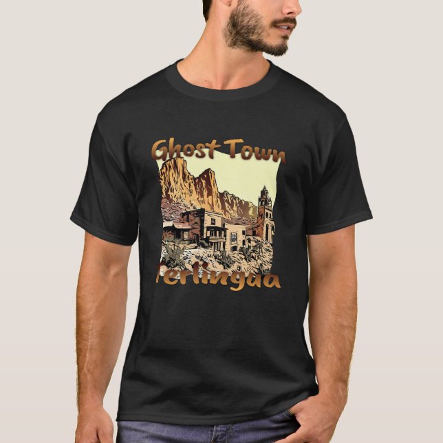 Camiseta Vagas nos EUA no Texas: Terlingua Ghost Town (Frente)