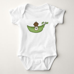 Camiseta Vagem de ervilha do bebê do afro-americano