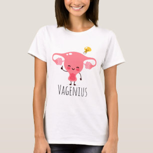 Camiseta Vagenius / Uterus Puns / Piadas Uterus