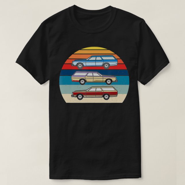 Camiseta Vagões De Estação Retro (Frente do Design)