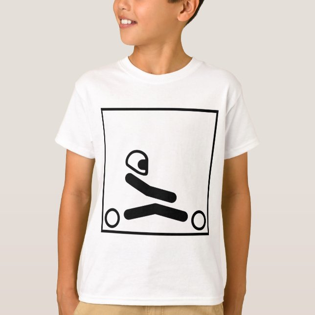 Camiseta Vai a figura de Kart (Frente)