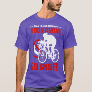 Camiseta Vai andar de bicicleta engraçada