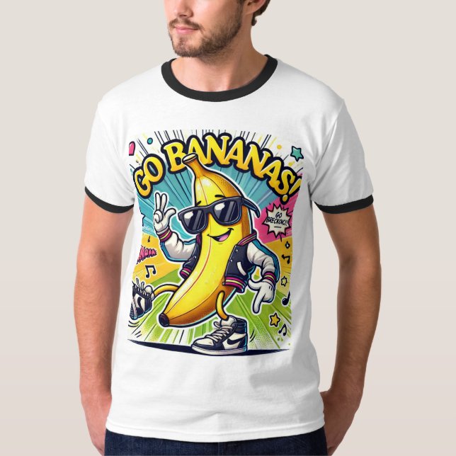 Camiseta Vai Bananas! Breakdance Edition (Frente)